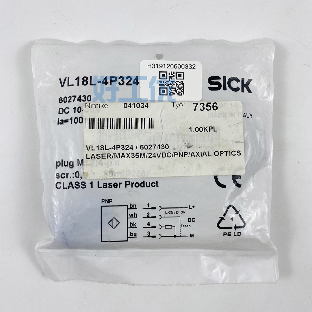 SICK  VL18L-4P324/6027430  传感器